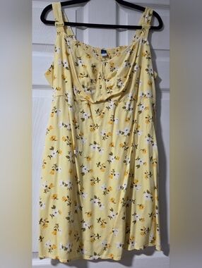 Old Navy Yellow Floral Sundress
